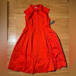 Eva Mendes for NY&Co. Orange Flare Dress